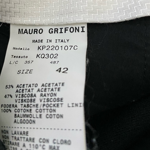 Made in Italy Black with Orange Stripe Tux Trouser - Picture 6 of 13